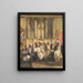 Jesus, at twelve years old, in the temple - Johann Matthias Wurzer — framed artwork on a wall
