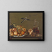 Still life with figs and apples - Johann Matthias Wurzer — framed artwork on a wall