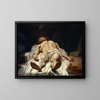 The Dead Body of Christ - Johann Melchior Wyrsch — framed artwork on a wall