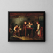Reading of the old schoolmaster - Johann Michael Neder — framed artwork on a wall