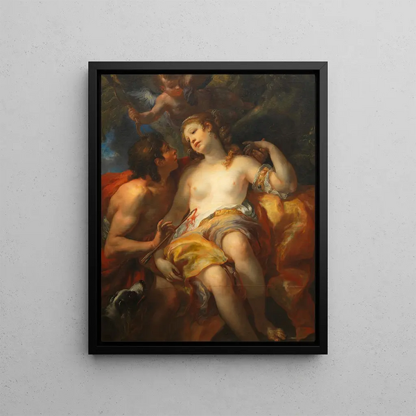 Céphale et Procris - Johann Michael Rottmayr — framed artwork on a wall