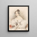 Portrait of a Young Woman - Johann Nepomuk Ender — framed artwork on a wall