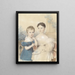 Children with a picture book - Johann Nepomuk Ender — framed artwork on a wall