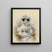 Portrait of Henriette of Austria - Johann Nepomuk Ender — framed artwork on a wall