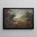 the Allied armies of Emperor Francis I and II of Austria led by Crown Prince Ferdinand crossing the Vosges in July 1815 - Johann Nepomuk Hoechle — framed artwork on a wall