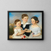 Three Brothers and Sisters - Johann Nepomuk Mayer — framed artwork on a wall