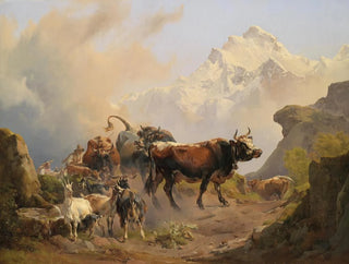 The transhumance - Johann Nepomuk Rauch — artwork view