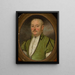 Portrait of Karol Wgliski - Johann Niedermann — framed artwork on a wall