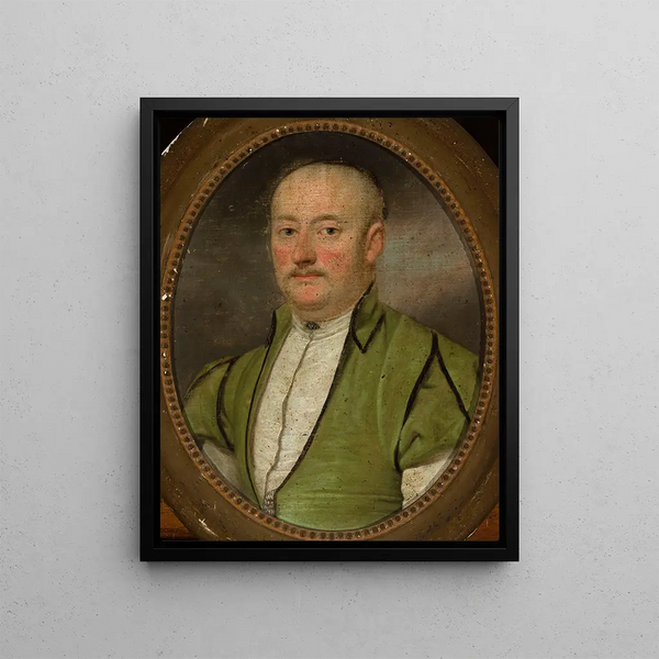 Portrait of Karol Wgliski - Johann Niedermann — framed artwork on a wall