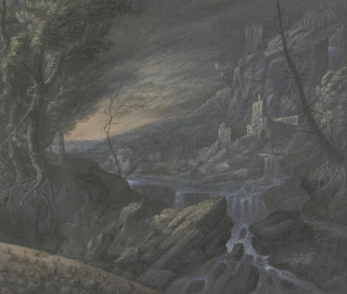 Mountain landscape with castles - Johann Nikolaus Gassner — artwork view
