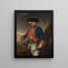 Portrait of Hieronymus Linder of Basel - Johann Nikolaus Grooth — framed artwork on a wall