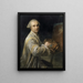 Self-portrait - Johann Nikolaus Grooth — framed artwork on a wall