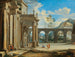 A Caprice Architectural with Figures - Johann Oswald Harms — artwork view