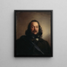 Portrait of Ferdinand Freiligrath - Johann Peter Hasenclever — framed artwork on a wall