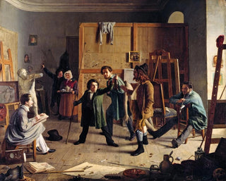 Studio Scene - Johann Peter Hasenclever — artwork view
