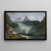 The Glacier of the Rhône - Johann Peter Krafft — framed artwork on a wall