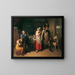 The Return of the Landwehrmann - Johann Peter Krafft — framed artwork on a wall