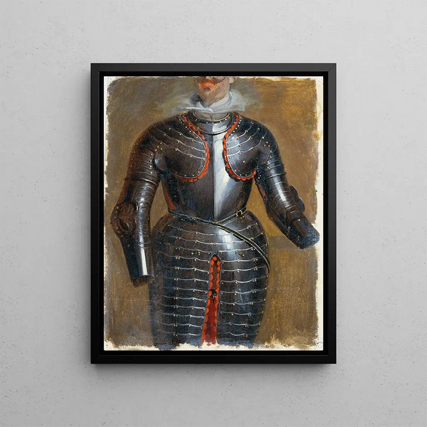 Armor three-quarters - Johann Peter Krafft — framed artwork on a wall