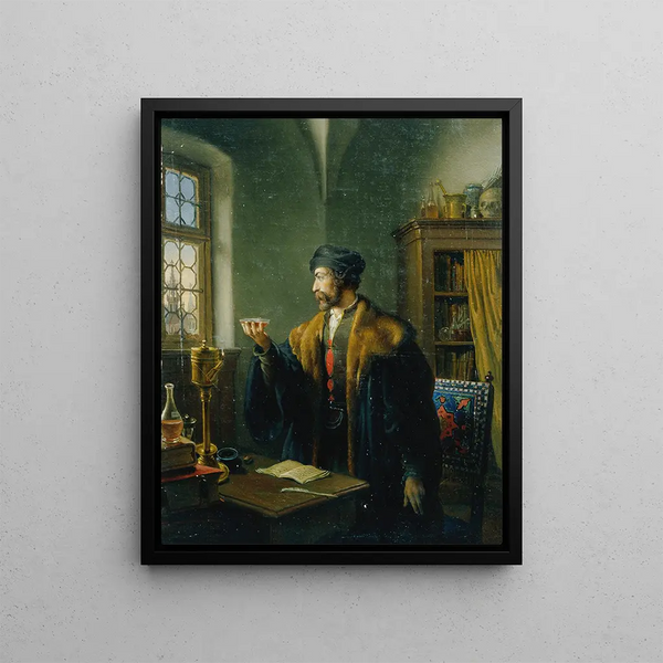 Faust le matin de Pâques - Johann Peter Krafft — framed artwork on a wall
