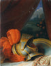 Helmet and round shield Study perhaps detailed of the baptism of Chlorindens - Johann Peter Krafft — artwork view