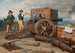 Friends artists firing a cannon shot at the fortress Michele near Ostia, Ferdinand Jagemann and Peter Krafft - Johann Peter Krafft — artwork view