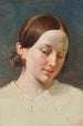Head of a young girl with brown hair study for Rüdiger and Angélica - Johann Peter Krafft — artwork view