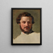 Head of a Young Man - Johann Peter Krafft — framed artwork on a wall