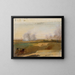 Study of a landscape with burning trees in the background - Johann Peter Krafft — framed artwork on a wall