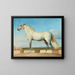 Mousse devant un mur bas - Johann Peter Krafft — framed artwork on a wall