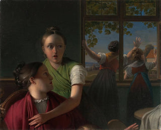Four Girls in a Room - Johann Peter Krafft — artwork view