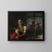 Four Girls in a Room - Johann Peter Krafft — framed artwork on a wall