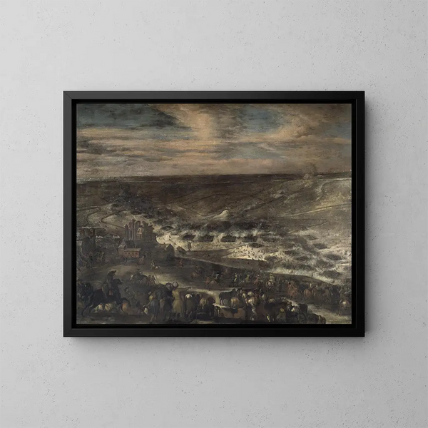 The Battle of Lund - Johann Philip Lemke — framed artwork on a wall