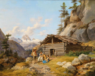 In the mountain pastures - Johann Philipp Heinel — artwork view