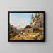 In the mountain pastures - Johann Philipp Heinel — framed artwork on a wall