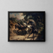 Carrosse de messager dans un chemin creux - Johann Rudolf Koller — framed artwork on a wall