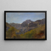 Mountain landscape painting of Glaris with Rchigrat and Bs Fulen - Johann Rudolf Koller — framed artwork on a wall