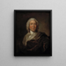 Gerhard Morell, guardian of the Danish Royal Kunstkammer - Johann Salomon Wahl — framed artwork on a wall