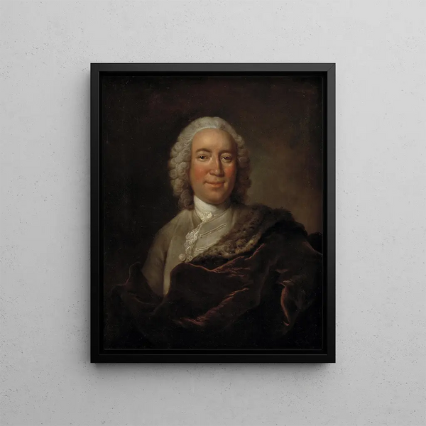 Gerhard Morell, guardian of the Danish Royal Kunstkammer - Johann Salomon Wahl — framed artwork on a wall