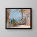 View of Dubrovnik - Johann Seitz — framed artwork on a wall