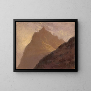 Light of the Sun Through the Rain - Johann Siegwald Dahl — framed artwork on a wall