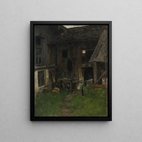 Ferme à Kraiburg - Johann Sperl — framed artwork on a wall