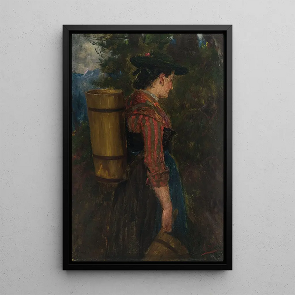 Bergère - Johann Sperl — framed artwork on a wall