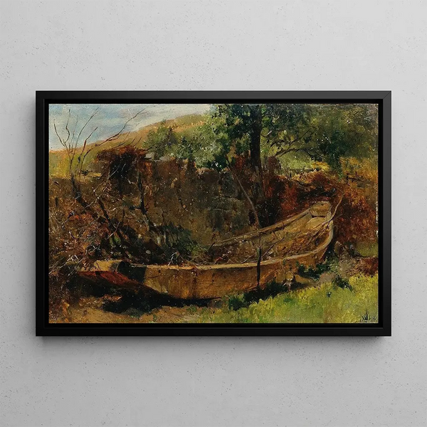 Boat - Johann Till the Younger — framed artwork on a wall