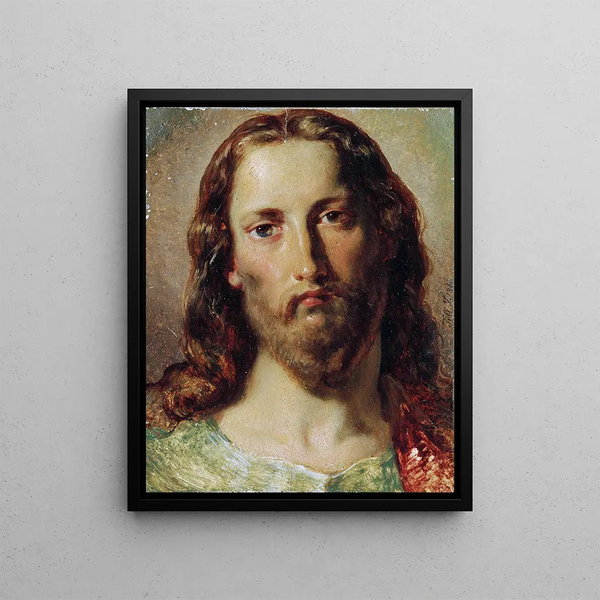La tête du Christ - Johann Till le Jeune — framed artwork on a wall