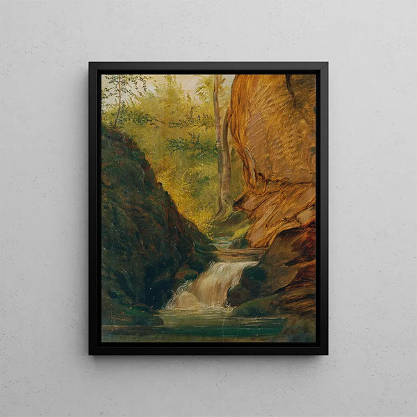 Waldbach - Johann Till le Jeune — framed artwork on a wall
