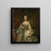 Portrait painting of Anne of Hanover, Princess Royal and Princess of Orange, consort of Prince William IV - Johann Valentin Tischbein — framed artwork on a wall