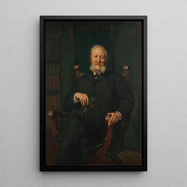 Docteur Karl Stremayr - Johann Victor Krämer — framed artwork on a wall