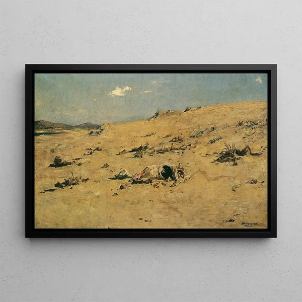 Motif of Tangier - Johann Victor Krämer — framed artwork on a wall