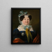 Portrait Painting of Franziska Salesia Countess of Gleispach - Johann Wachtl — framed artwork on a wall