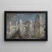 Ruins romaines avec attaque - Johann Wilhelm Baur — framed artwork on a wall